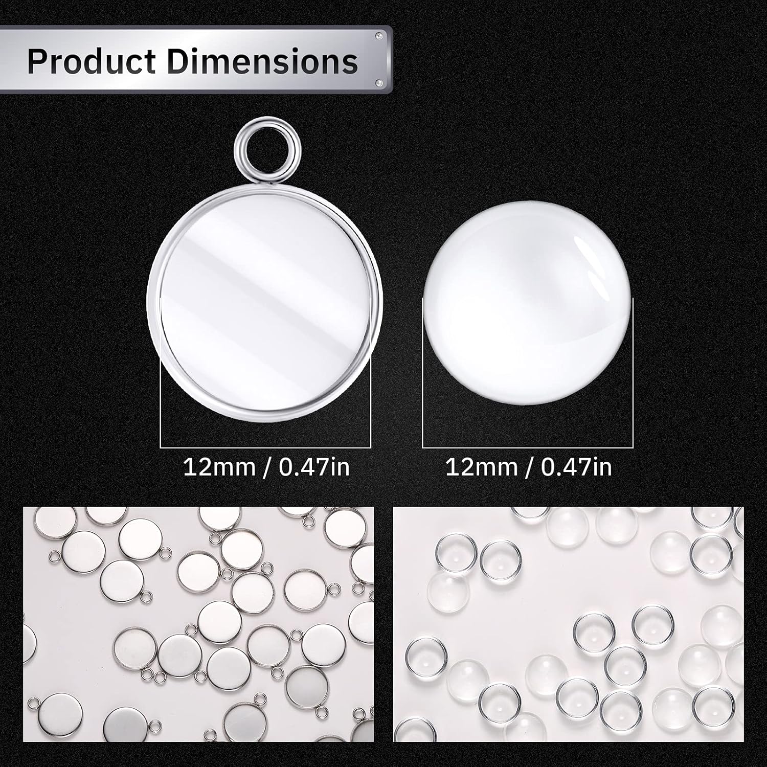 20 Buah Baki Liontin Bulat dar - Resin Crafts ulasan dan harga