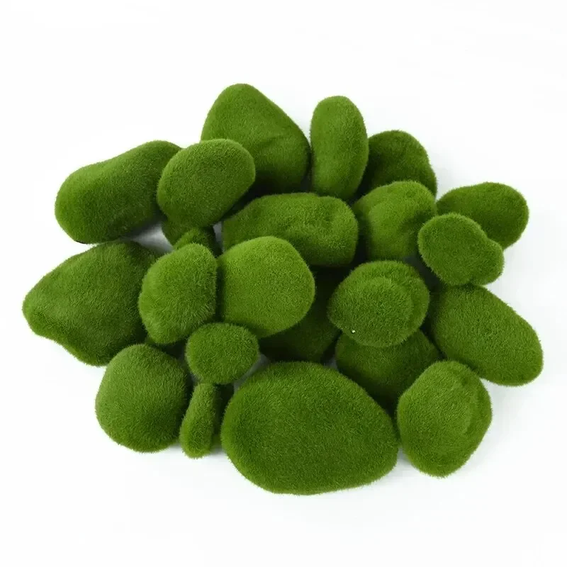 10 Buah Batu Lumut Simulasi Bo - Terrarium Moss Art ulasan dan harga