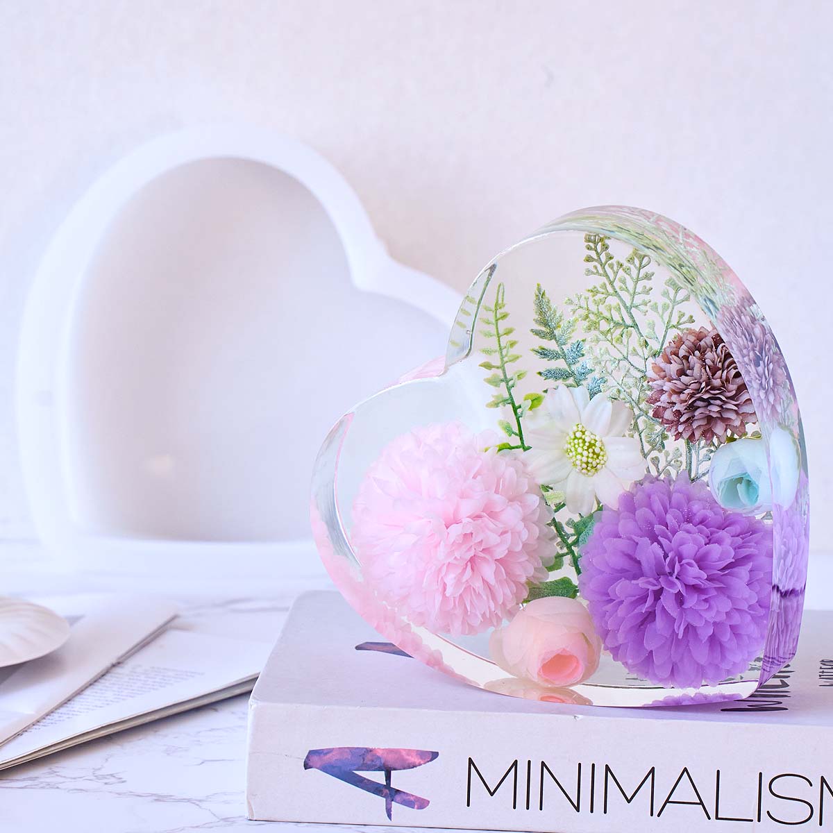 Cetakan Silikon Hati Besar DIY - Resin Craft Ideas ulasan dan harga