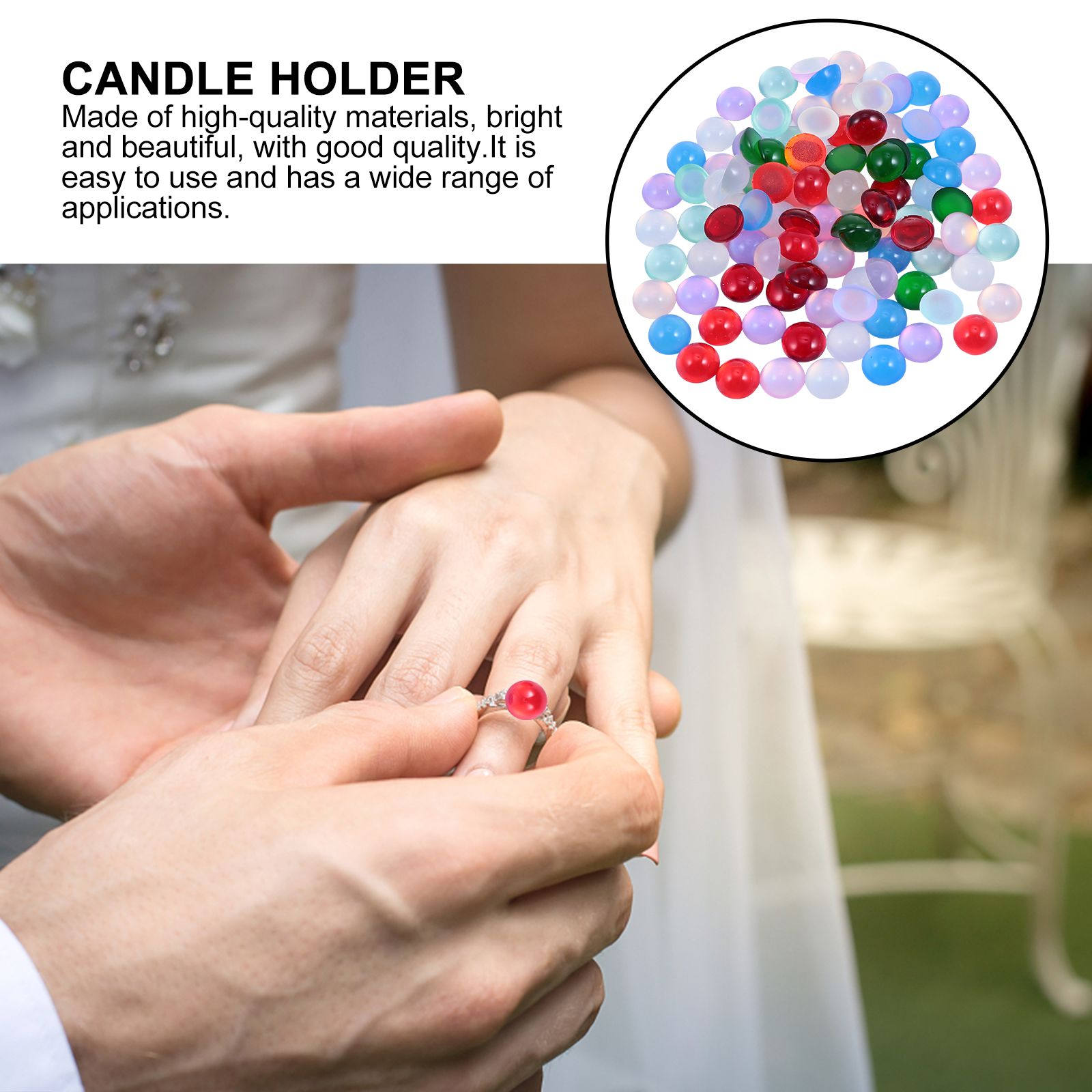 100Pcs Bahan Permukaan Cincin  - Resin Crafts ulasan dan harga