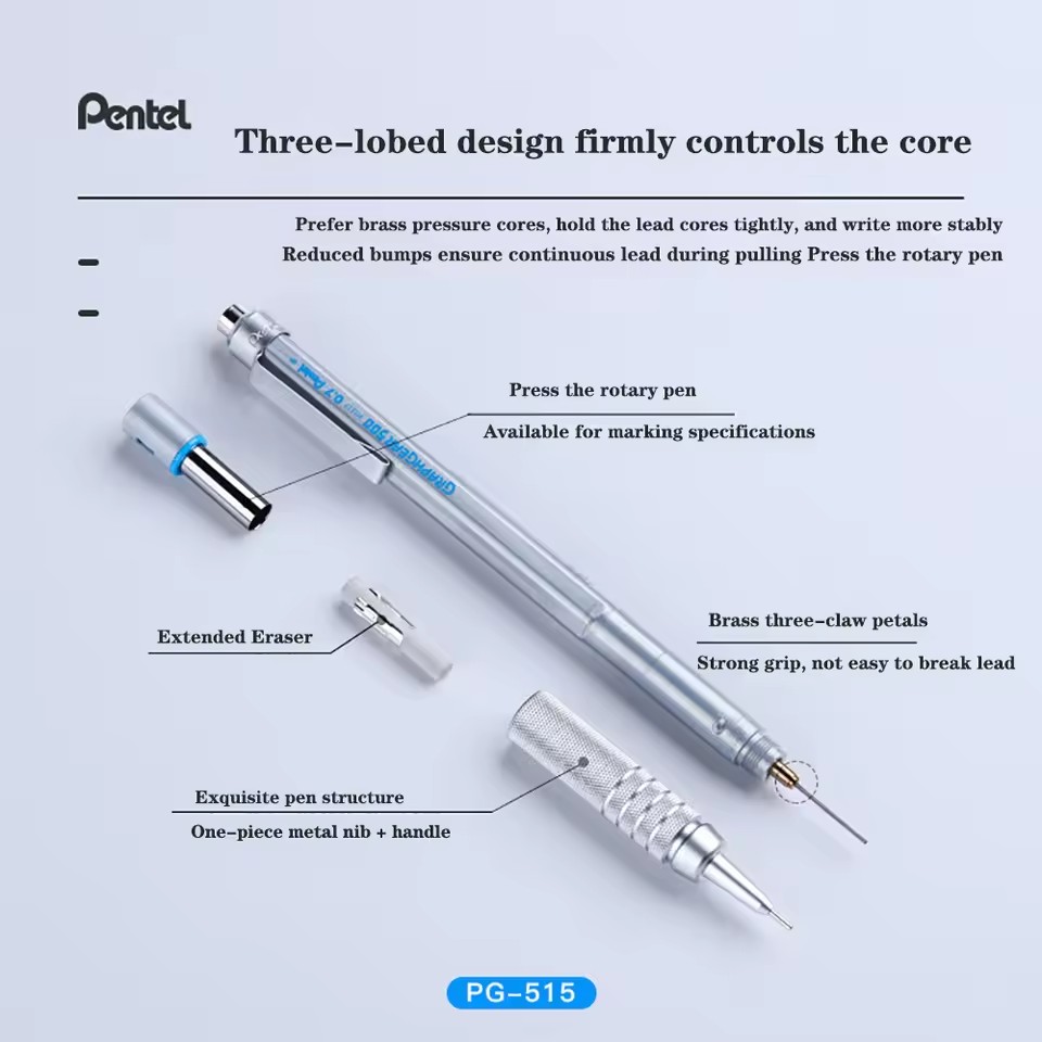 Pentel GraphGear 500 Pensil Pe - Pentel Pen Graphgear ulasan dan harga